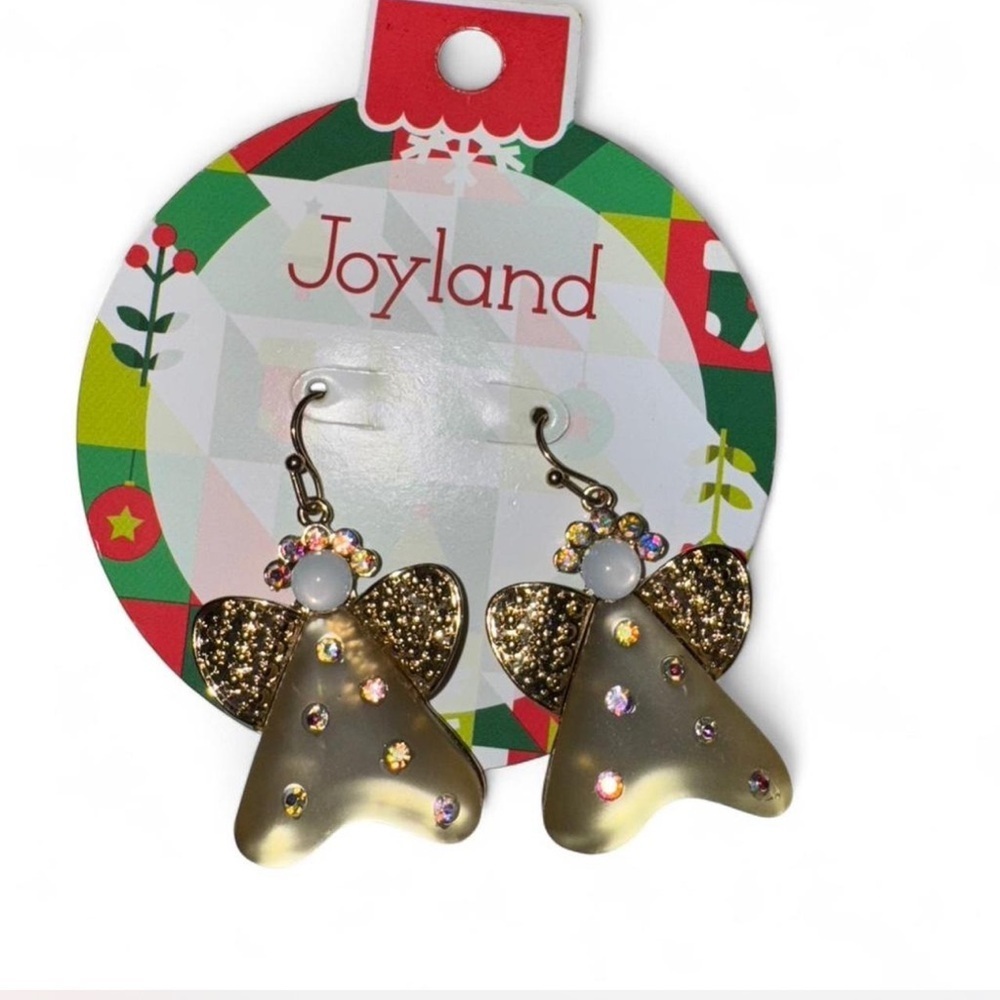NWT Joyland Gold Angel Earrings